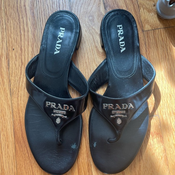 Prada Shoes - Black Prada Sandals